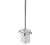 Brosse de toilette tendance emco, montage mural, verre cristal satiné, manche chromé, 021500100