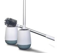 Brosse de toilettes en silicone – Design hygiénique et moderne – 1 pièce – Blanc