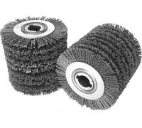 Brosse de vieillissement du bois fibre abrasive en nylon 100x100x19mm