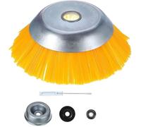 Brosse débroussailleuse Universelle.150x25.4mm Brosse à Désherber Ronde pour éliminer les Mauvaises Herbes,Tête Brosse Rotative