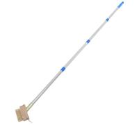 Brosse Désherbante Manuelle en Acier Inoxydable à Long Manche Multibâton | Fil de Cuivre Plaqué, Manche en Bois, Nettoyage des Dalles de Terrasse, pour Jardins et Terres Agricoles