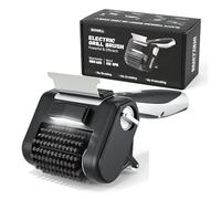 Brosse Électrique pour Barbecue, Brosse Nettoyage de Gril sans Fil 450 TR/Min avec LED, Rouleau en Acier Inoxydable 304, Batterie 4000 mAh 3-4 Heures, Accessoire Barbecue pour Tous Types de Grilles