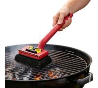 Brosse électrique pour barbecue - sans perte de poils puissante avec long manche large vapeur | Scrubber nettoyage grille d'extérieur | pour pique-nique, barbecue, camping, randonnée, maison, jardin