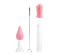 Brosse électrique pour biberon | Brosse à paille électrique pour bébé | Kit d'outils remplaçables pour femme, maman, maison, cuisine, verre, voyage, appartement, laboratoire