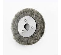 Brosse en acier inoxydable pour meuleuse, roue de polissage abrasive en tailles de 10,2 cm/12,7 cm/15,2 cm pour ébavurage du métal, élimination de la rouille, rugosité pour adhérence (150 x 25)