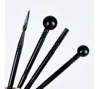 Brosse En Céramique Noire Polymère Argile, Bricolage Outil Artisanal De Sculpture En Céramique Douce Stylo De Mise En Forme Outil De Sculpture Céramique Outils De Poterie 4 Pièces/Lot