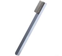Brosse en fil d'acier avec poignée en aluminium pour le nettoyage des composants électroniques, poils antistatiques de 0,08 mm, outil de polissage résistant aux hautes températures pour le retrait de