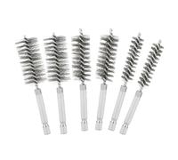 Brosse en fil métallique, pinceau métallique pour perceuse | Kit de pinceau sur alésage en métal | Outil de nettoyage en acier inoxydable pour les intérieurs et tuyaux automobiles