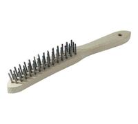 Brosse en fils d'acier laitonnés 5 rangées Brüder Mannesmann