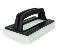 Brosse, éponge ligne d'eau avec poignée pour piscine - 8.5 cm x 14.5 cm - Noir