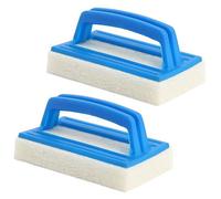 Brosse éponge piscine AIMOONSA - lot de 2, poignée ergonomique, ronde 14,5 x 8,7 x 7 cm, bleu
