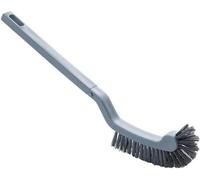 Brosse éponge, souple et flexible, grise, pour les toilettes