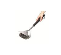 Brosse et grattoir pour barbecue 3 en 1 sécurité sans poils 17 po - noir