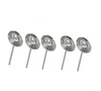 Brosse Fil Acier 5x3mm pour Perceuse Rotative(5pcs 2.35-25mm) | Fil acier inoxydable, élimine rouille , pour idéal pour perceuse rotative, tige 3mm, finition lisse