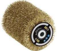 Brosse Fil Laitonné, 0.3mm, Ø80mm, FARTOOLS, Pour Décaper Bois Métal Pierre, Compatible REX80