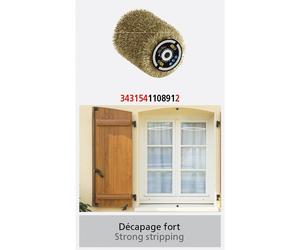 Brosse fils laitonnés souples FARTOOLS REX80/ONE80 Diamètre 80 MM, Epaisseur 100 MM,