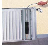 Brosse flexible pour radiateur en plastique, 120 x 5,5 x 5,5 cm, noir, turquoise