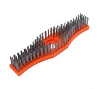 Brosse Jardin Design Vague Flexible Brosse Jardin Design Vague(A) | Poils nylon denses, pénètre les coins, retire herbe emmêlée, ABS pour durable, pour tondeuse