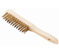 Brosse laitonnée à manche OUTILPARFAIT Laiton souple - 4 rangs - 715000