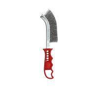 Brosse main Manche Plastique Rouge fil Acier 260x40 Décapage