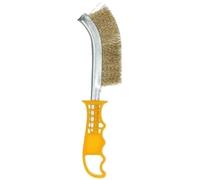 Brosse main plastique manche jaune laiton 260x40 Norton