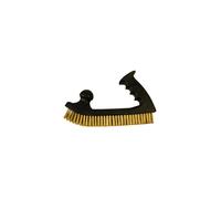 Brosse manuelle forme rabot - fil acier laitonné 0.30 mm - pour bois/métal - Décapage dur - LEMAN - 760.192