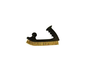 Brosse manuelle forme rabot - fil acier laitonné 0.30 mm - pour bois/métal - Décapage dur - LEMAN - 760.192