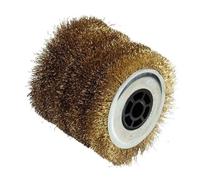Fartools 110874 Brosse fil métallique Ø120mm - L 100mm compatible avec Rénovateur REX120, REX200 et REX-H200 pour décaper fortement Noir
