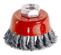 Silverline 733234 Brosse à fils métalliques torsadés 65 mm