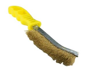 Brosse métal - Technic - ergonomique - convexe - garniture acier laitonné o