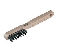 Brosse métallique à manche en bois - acier SAM OUTILLAGE