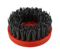 Brosse métallique abrasive circulaire de 10,2 cm pour granit, marbre, quartzite, béton, polissage et élimination de la rouille avec filetage M10 pour outils de meulage industriels (320#)