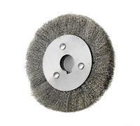 Brosse Métallique Acier 100mm Pour Décapage Brosse Métallique(150x25) | Acier inoxydable crimpé, dureté modérée, ne brûle pas la pièce, pour idéal pour décapage rapide