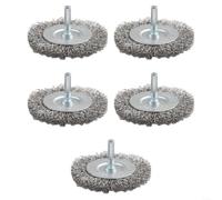 Brosse Métallique Acier 75mm Disque Rond 0.3mm | Fil acier 0.3mm, diamètre 75mm, pour idéal décapage, polissage métaux, compatible perceuse