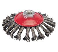 Brosse métallique avec molette de réglage, 115 mm