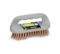 Brosse Métallique - Bonne Prise en Main pour Travailler Confortablement - Poils 100% Acier Laitonné - Fabriquée en France