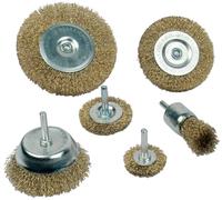 MAN 43806 - Lot de brosses en fils d'acier, 6 pièces