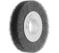 Brosse métallique circulaire Lessmann fil d'acier 0,20 mm, largeur de brossage-⌀x : 178X32 mm