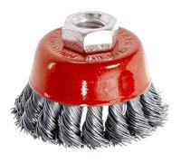 Brosse Métallique Circulaire pour Meuleuse filetage M14 Ø 65 mm Fils Acier Torsadés