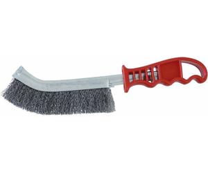 Brosse métallique convexe fil acier 250mm avec manche PVC STILKER - 15999