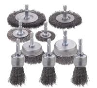 Brosse métallique, en acier au carbone brut, avec un manche hexagonal de 1/4 de pouce, modèle 9