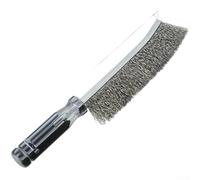 Brosse métallique en acier inoxydable, poignées droites incurvées, outils d'élimination de la rouille, équipement d'extérieur (B)