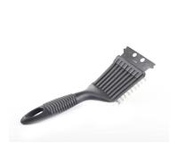 Brosse métallique en acier inoxydable pour barbecue, outil de nettoyage avec grattoir, pour barbecue au charbon de bois et électrique
