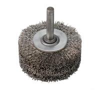 Brosse métallique en acier inoxydable pour meuleuse à matrice et perceuse - Tige de 6 mm - Nettoyage du métal - Finition polie industrielle