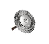 Brosse métallique en laiton/acier for perceuse et outil rotatif | Or/argent 15/98 pièces: élimination de la rouille polissage meulage maison Auto métal(Flat type steel)