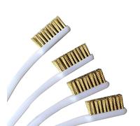 Brosse métallique en laiton antirouille petites brosses pour nettoyer le décapant de peinture métal bois-rustoleum tissu peinture en aérosol 2 paires de brosses métalliques de soutien-gorge nettoyage