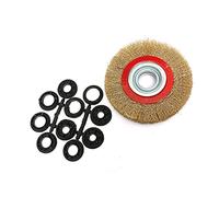 Brosse métallique en laiton en forme de T, 125mm, for enlever la rouille du métal, polissage, foret de coupe en acier