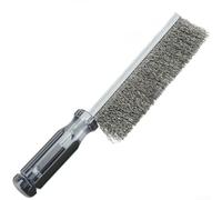 Brosse Métallique Longue pour Rouille et BBQ Brosse Métallique(Straight) | Tête coudée unique, atteint angles morts, protège articulations, nettoyage pour précis des crevasses
