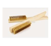 Brosse métallique - Manche bois - Lot de 2 - Métal - 20 x 2,5 cm