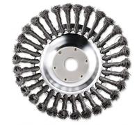 Brosse métallique pour débroussailleuses, Brosse désherbeuse Professionnelle, Brosse rotative 6/8 Pouces, tête de Coupe en Fil d'acier, diamètre 150 mm/200 mm, alésage intérieur 25,4 mm (8 inch)